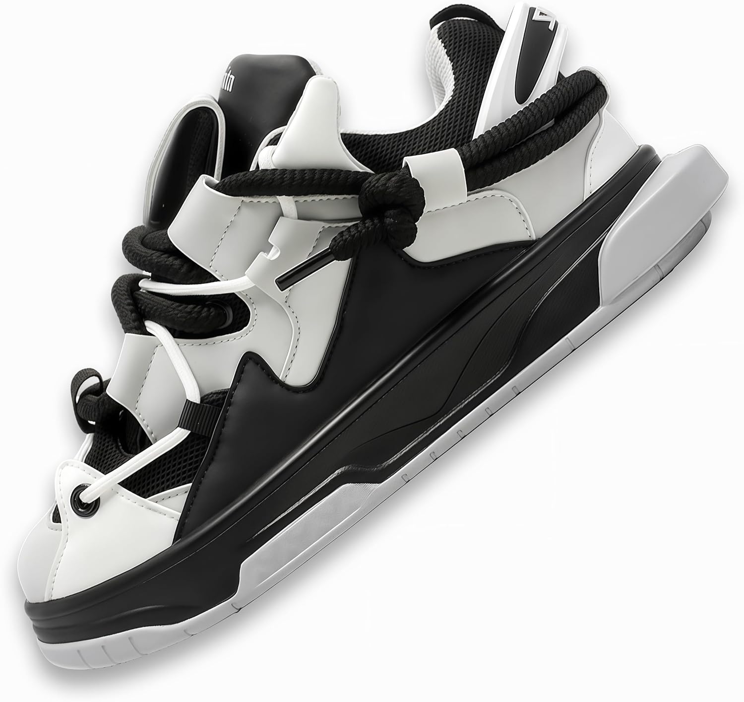 

Модные женские платформенные кроссовки с толстой подошвой, дышащие, легкие, увеличивающие рост, унисекс, повседневная обувь для ходьбы и скейтборда New Shita, черный