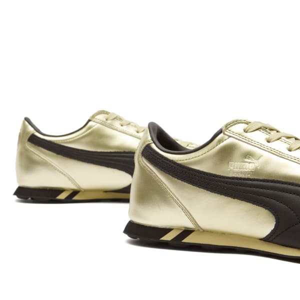 Металлические кроссовки Sprint Puma, золото & черный — фото 3