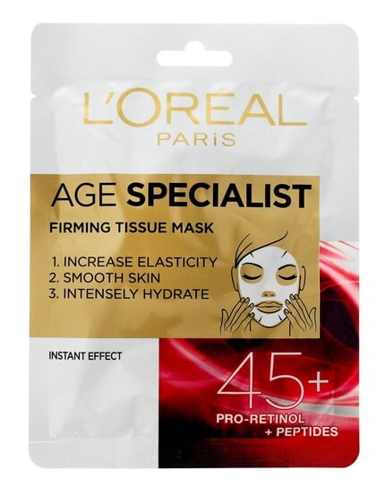

Укрепляющая тканевая маска, 30 г L'oreal Paris, Age Specialist 45+, L'oréal Paris
