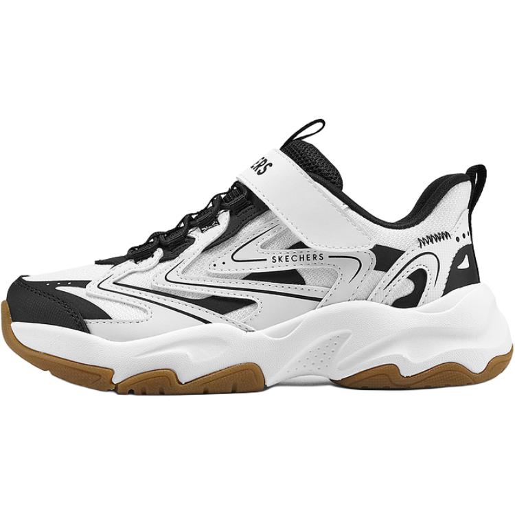 

Skechers Kids Детские кроссовки с нескользящей подошвой, износостойкие, белые, черные