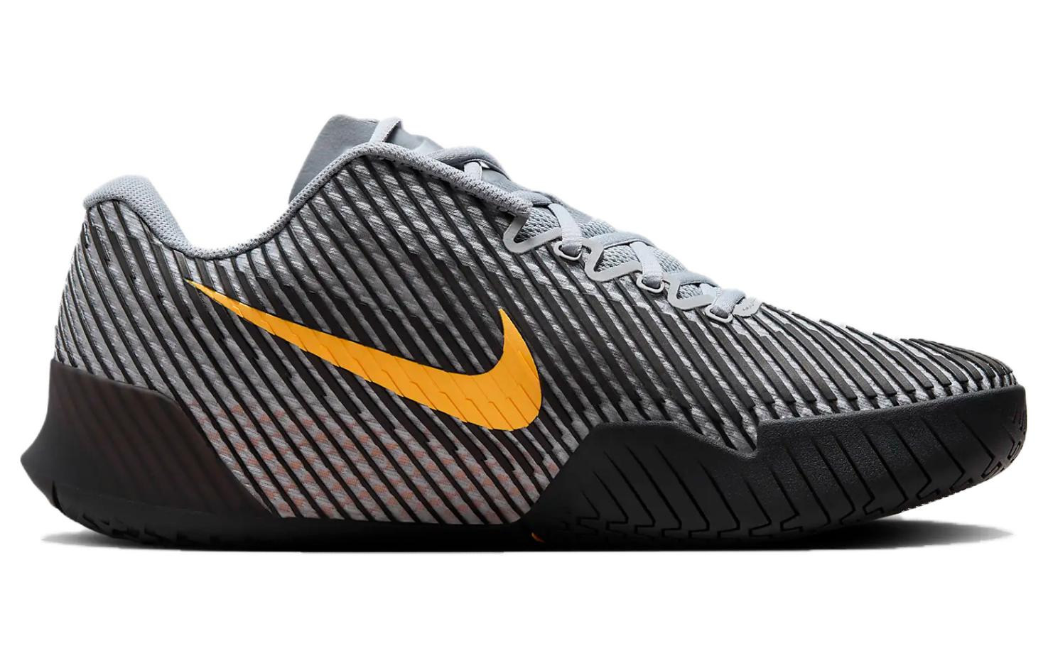 Nike Мужские низкие теннисные кроссовки Air Zoom Vapor 11, серо-оранжевые — фото 4