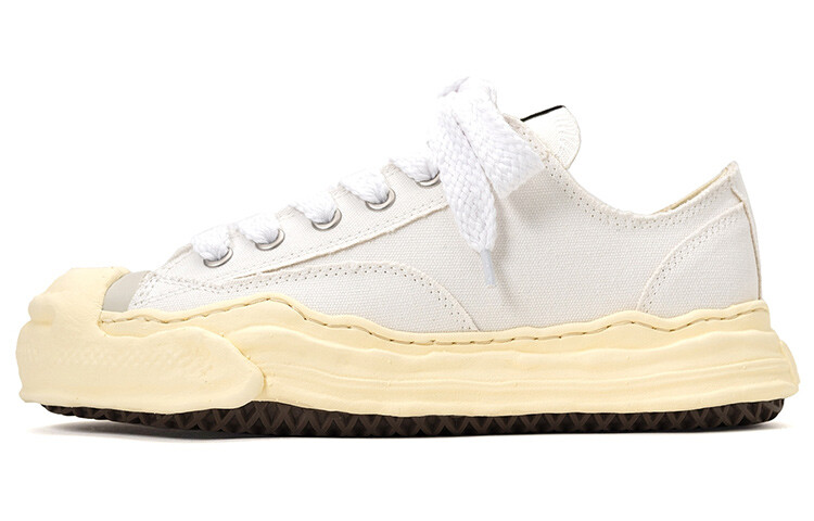 

Hank Vintage Sole Canvas Low White Mihara Yasuhiro