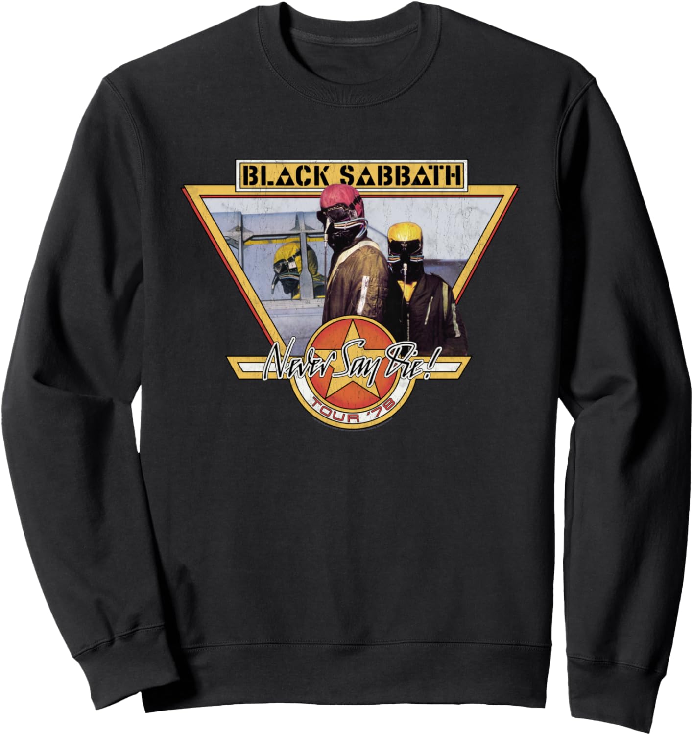 

Официальная толстовка Black Sabbath с надписью Never Say Die Tour '78, черная, Черный, Официальная толстовка Black Sabbath с надписью Never Say Die Tour '78, черная