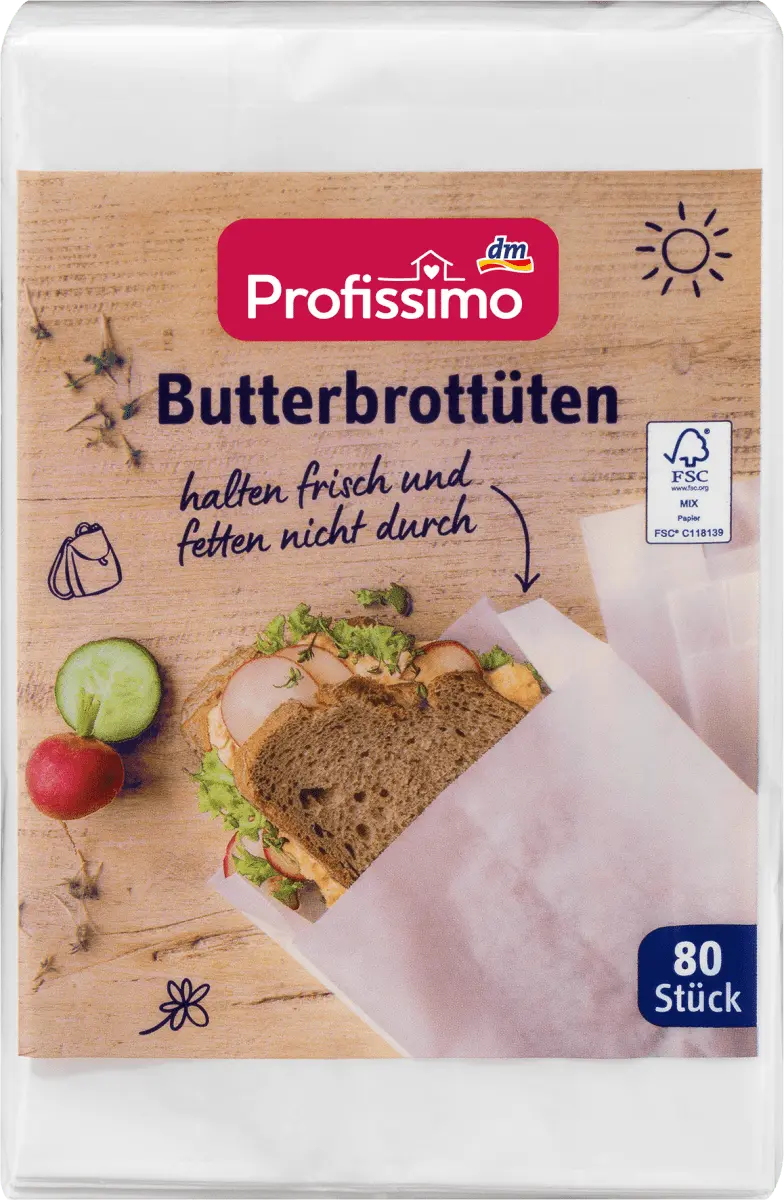 

Пакеты для хлеба с маслом 80 шт. Profissimo