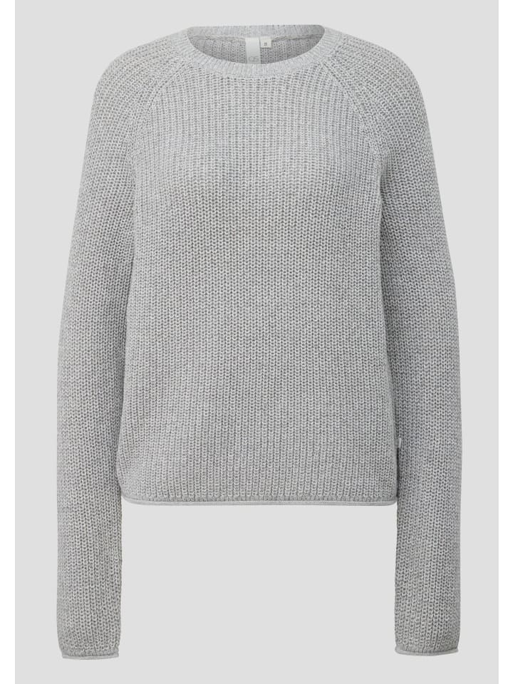 

Вязаный свитер цвета 9400_серый меланж QS