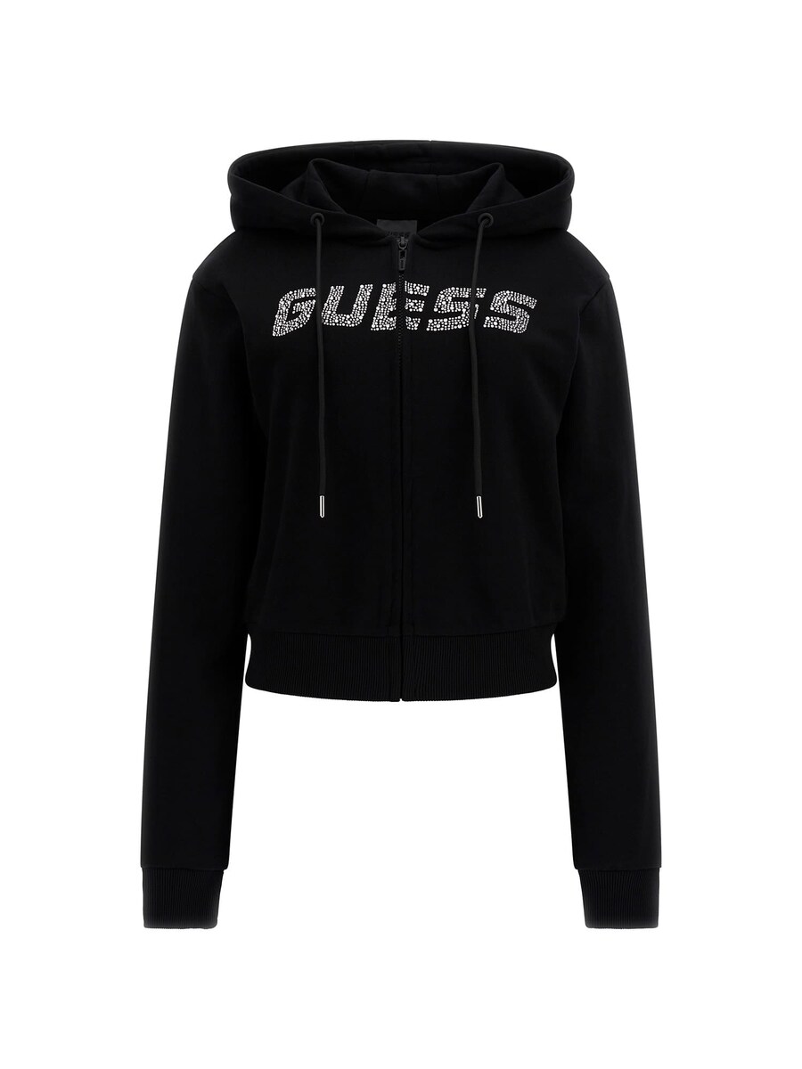 

Толстовка с капюшоном на молнии GUESS PRIMULA, черный