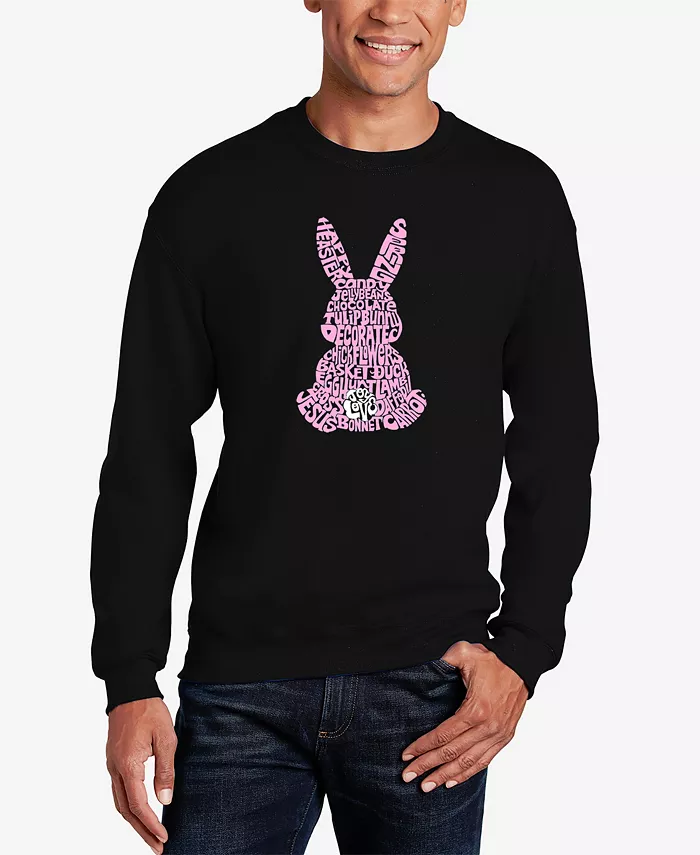 

Мужской свитшот Word Art с принтом "Easter Bunny" LA Pop Art, черный