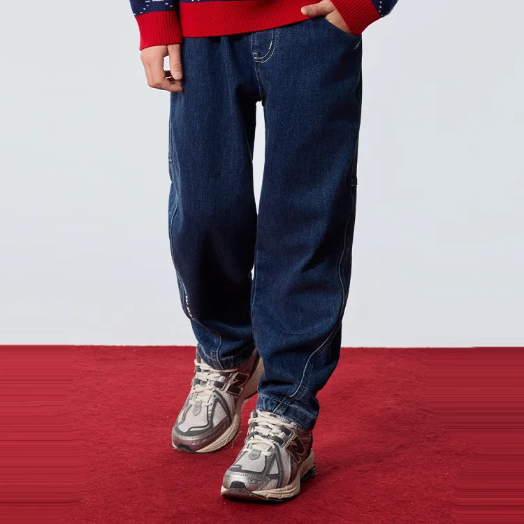 Детские джинсы Moderate New Balance, темно-синий — фото 4