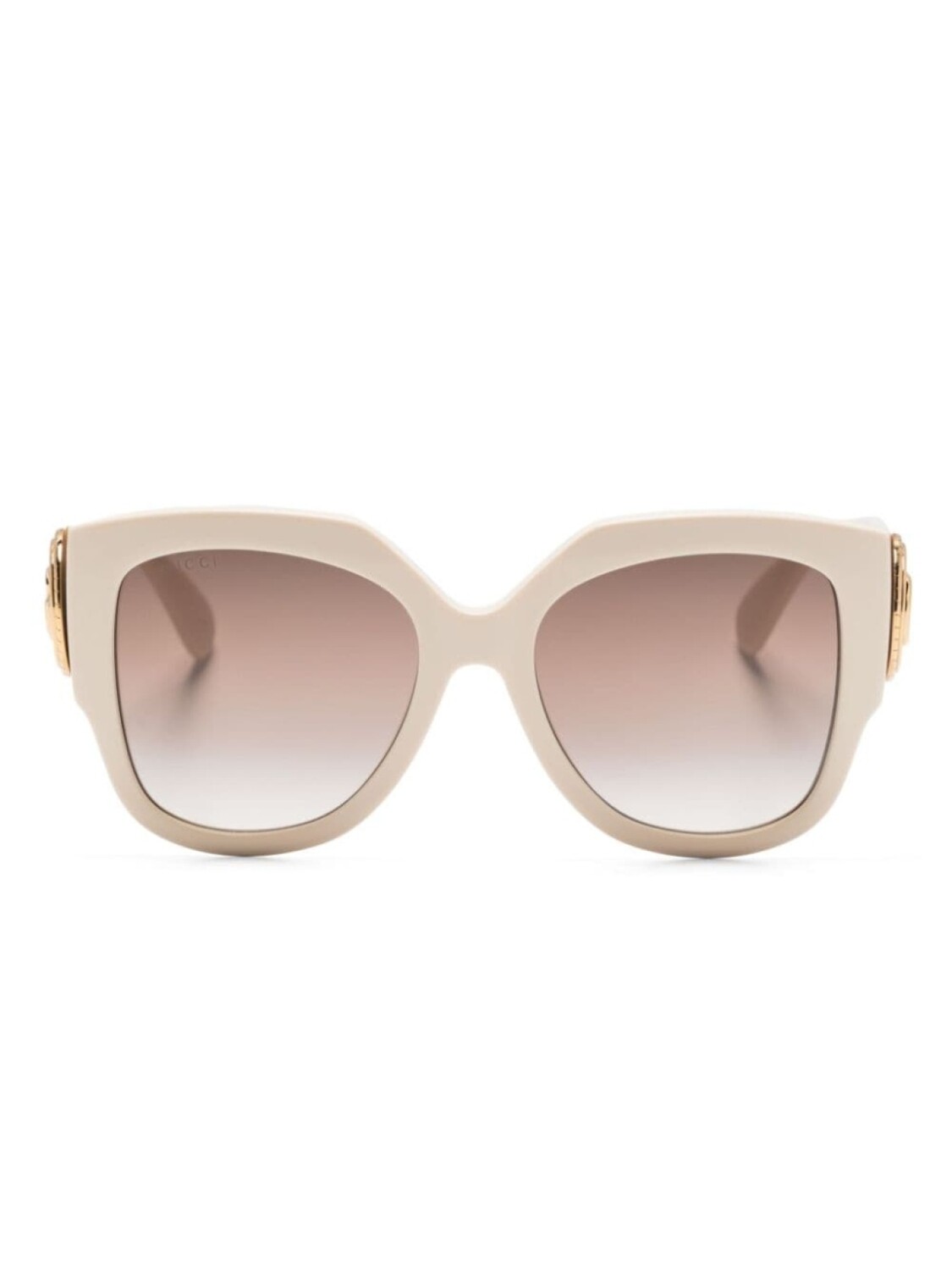 

Gucci Eyewear солнцезащитные очки в круглой оправе с логотипом, нейтральный цвет