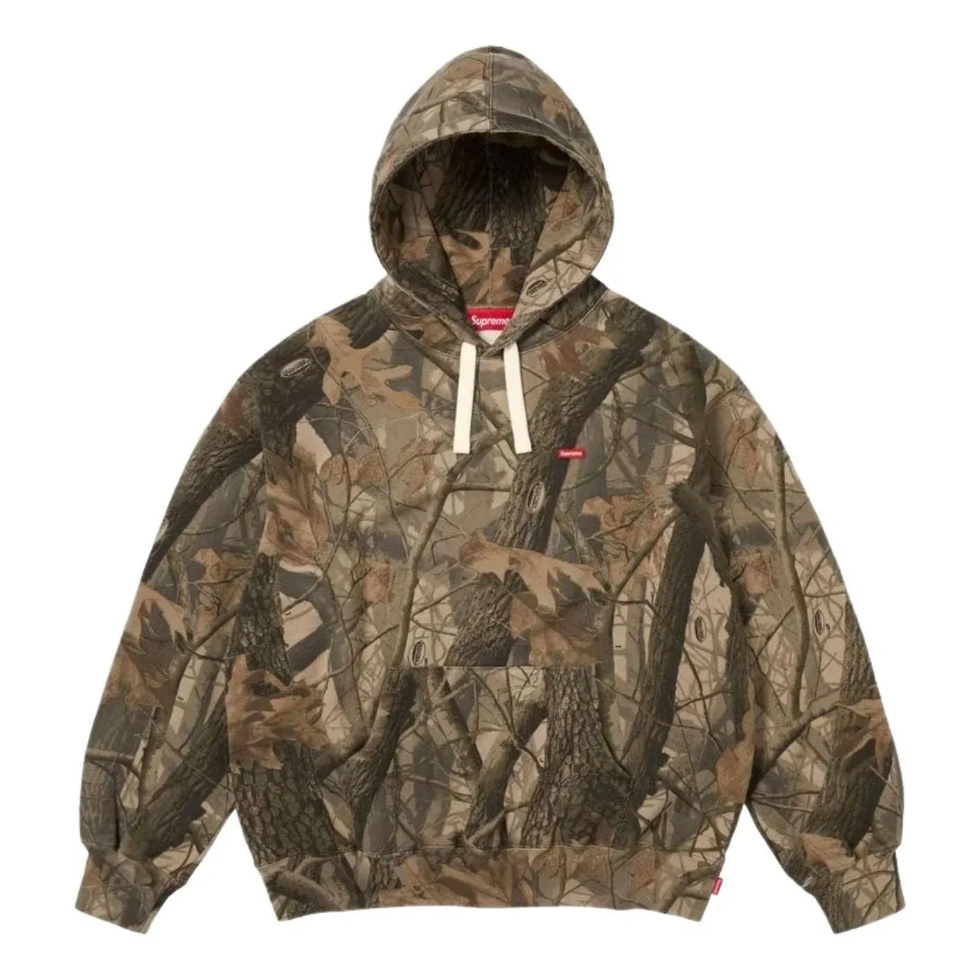 Толстовка Supreme SS26 Small Box Drawcord Hooded Sweatshirt 'Realtree Hardwoods Camo', мультиколор