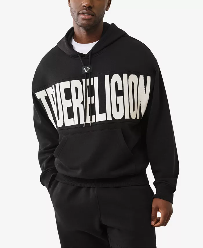 

Мужская худи с логотипом True Religion, черный