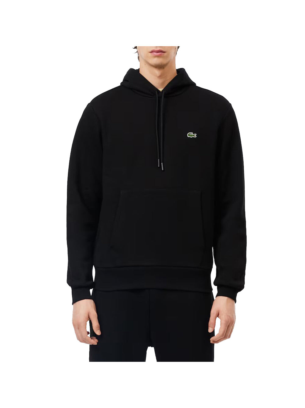 

Черная мужская толстовка Lacoste