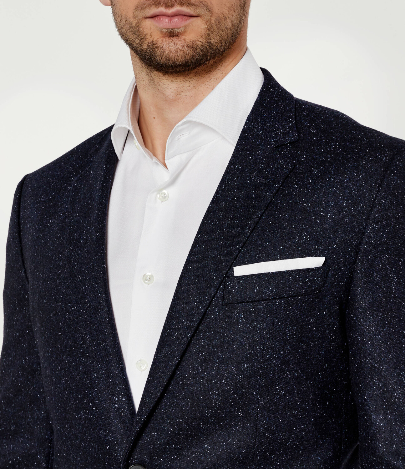 Шерстяная куртка BOSS BLACK elegante H-Hutson-224 Slim Fit, темно-синий — фото 4