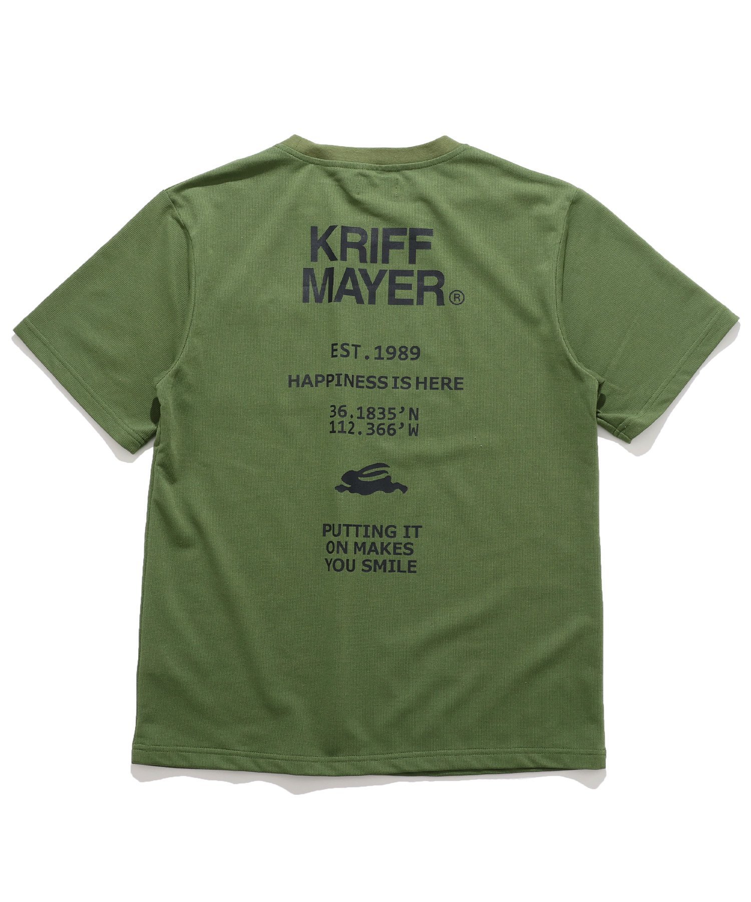 (K) Футболка с гладкой печатью (логотип) KRIFF MAYER, KHAKI