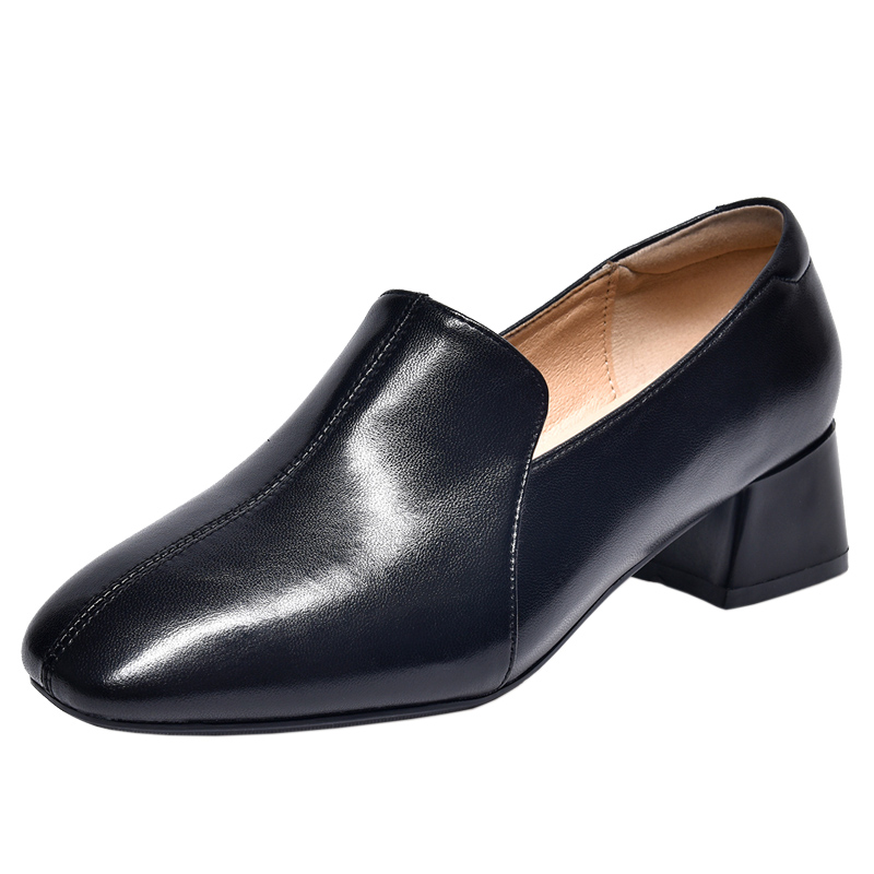 Туфли на высоком каблуке 4 см, женские Devanro, Black