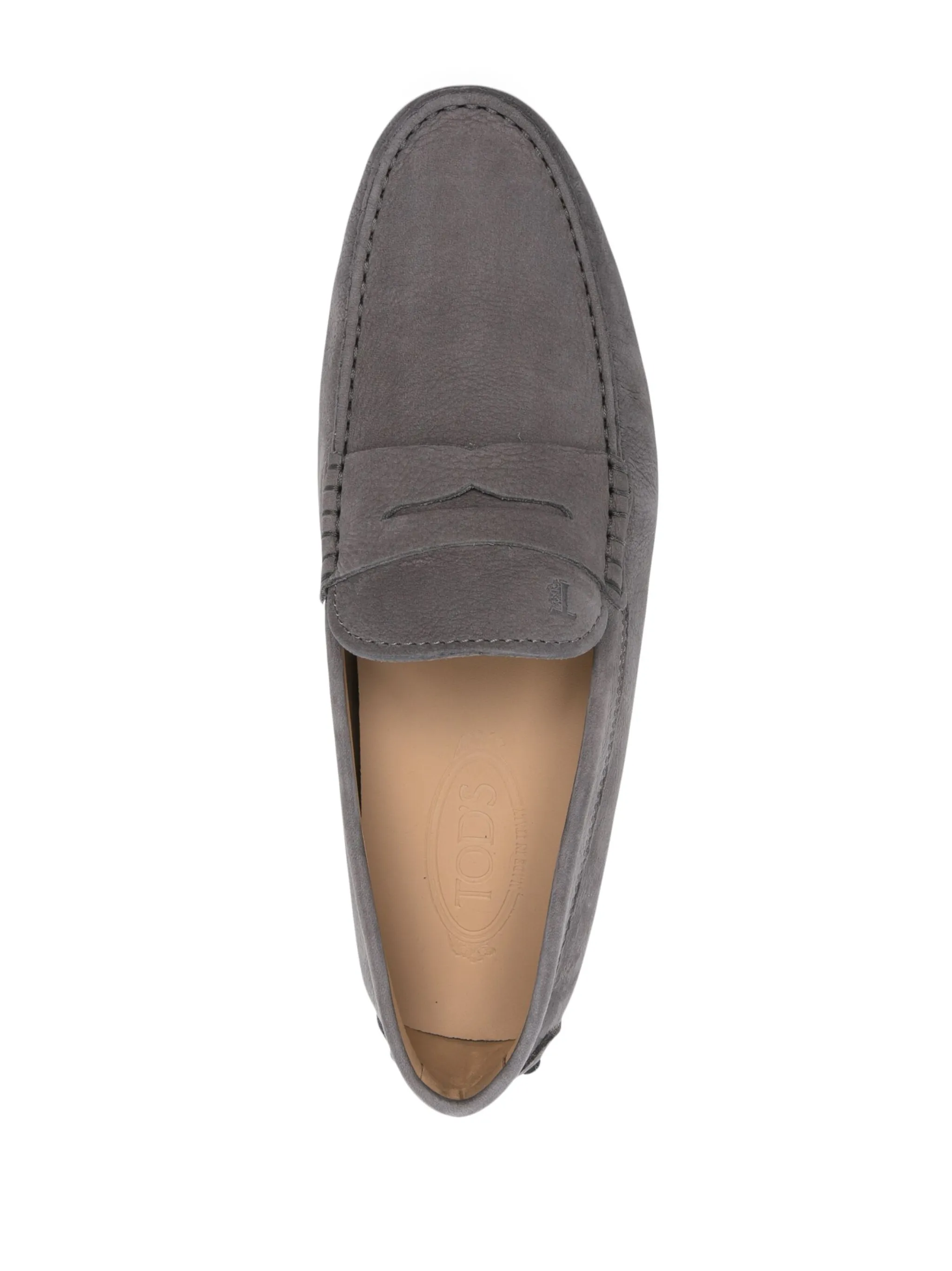 Лоферы с закругленным носком Tod'S, серый — фото 4