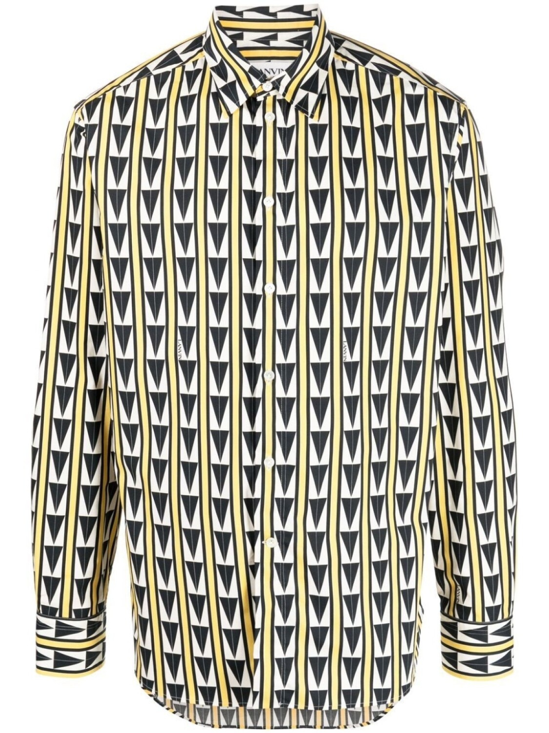 

Рубашка с узором Lanvin, желтый