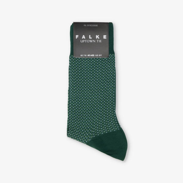 

Вязаные носки Uptown Tie из хлопчатобумажной смеси Falke, зеленый