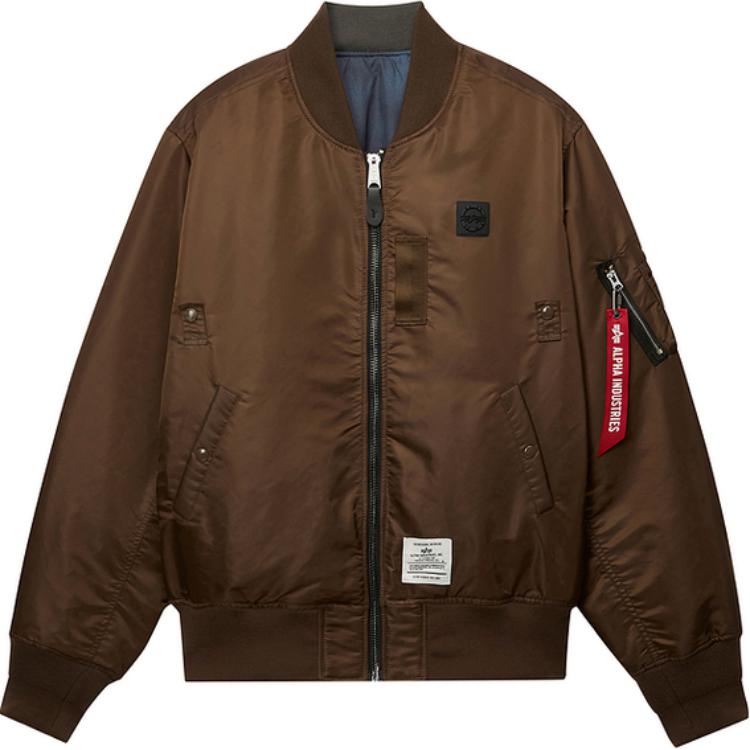 

Alpha Industries Куртка-бомбер с нашивкой логотипа, Brown