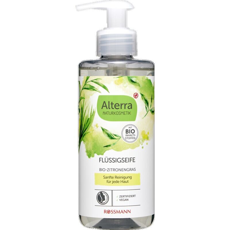 

Жидкое мыло органическое с лемонграссом Alterra NATURKOSMETIK, 300 ml