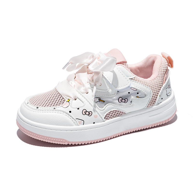 

Низкие детские кроссовки для скейтбординга Hello Kitty, розовый