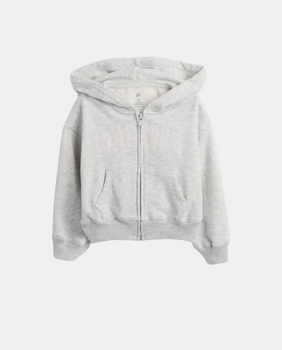 Толстовка с капюшоном и молнией для младенца Gap, белый