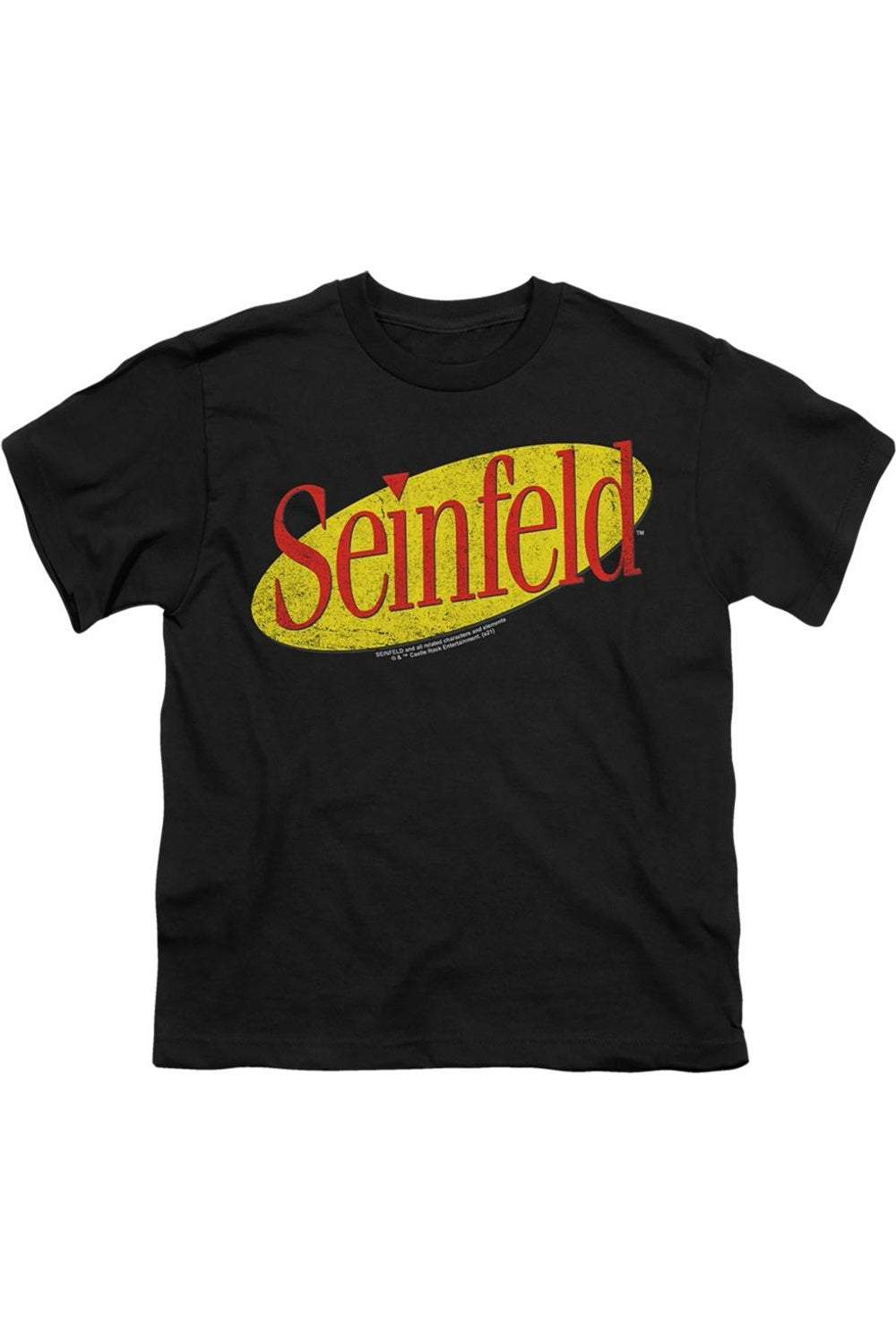 

Футболка с коротким рукавом для детей с логотипом Seinfeld Gildan, черный