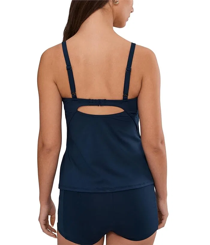 Танкини Effortless Essential V-neck Nike, Midnight Navy — фото 4