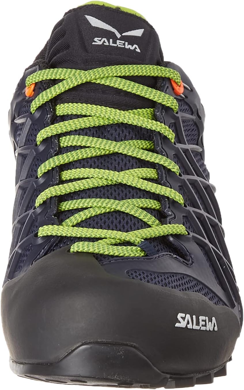 Мужские трекинговые ботинки Salewa Wildfire GTX - прочные водонепроницаемые ботинки Gore-Tex для походов и скалолазания, Navy Blazer Cactus — фото 2