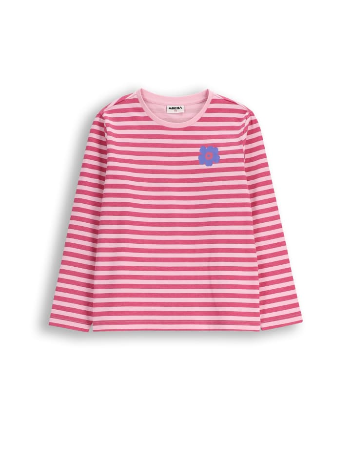 

Рубашка из хлопка с длинными рукавами розового цвета MOKIDA