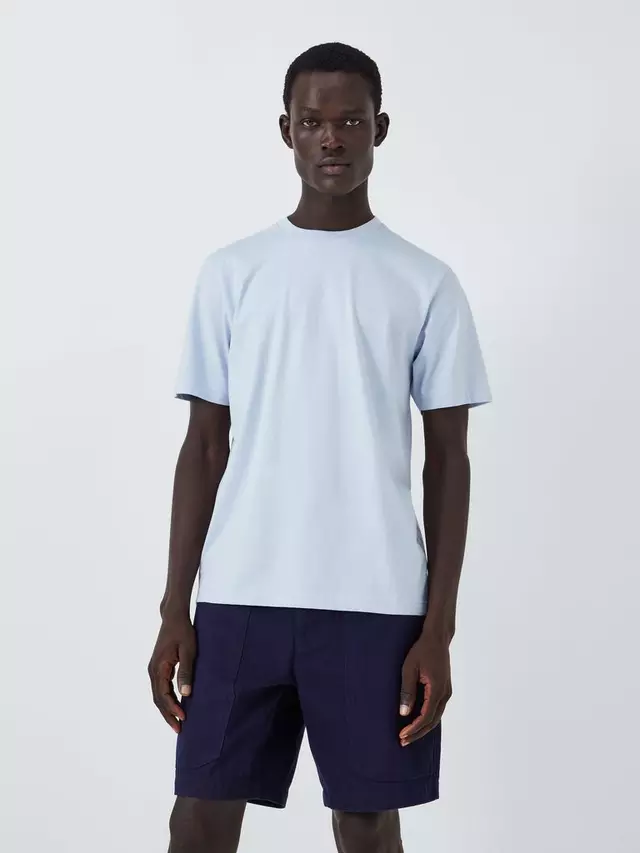 

Футболка John Lewis ANYDAY Short Sleeve Plain, цвет xenon/blue