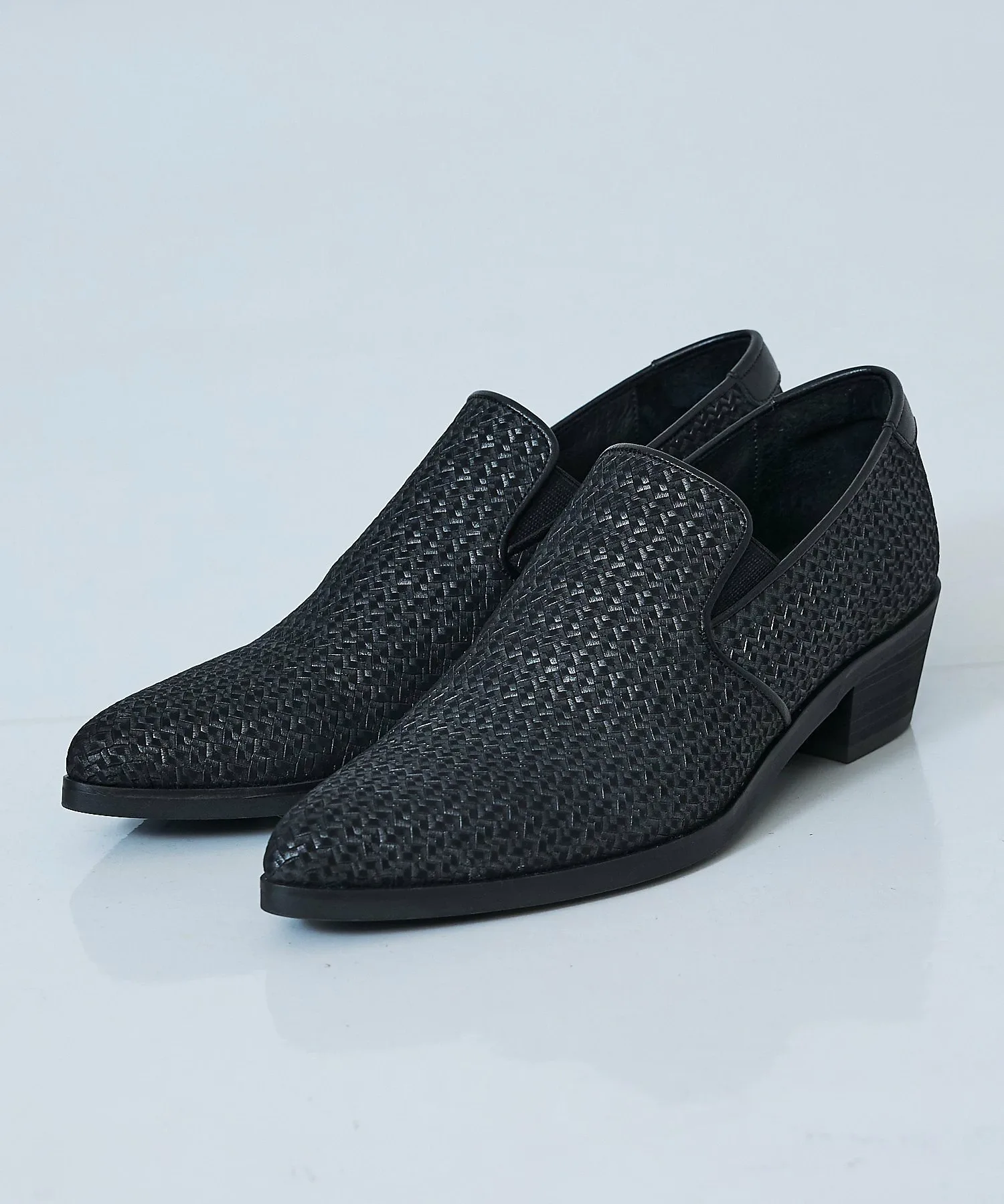 Panama Mesh Слипоны с кожаным каблуком и сетчатой вставкой Предзаказ 5351POUR LES HOMMES, Black — фото 3