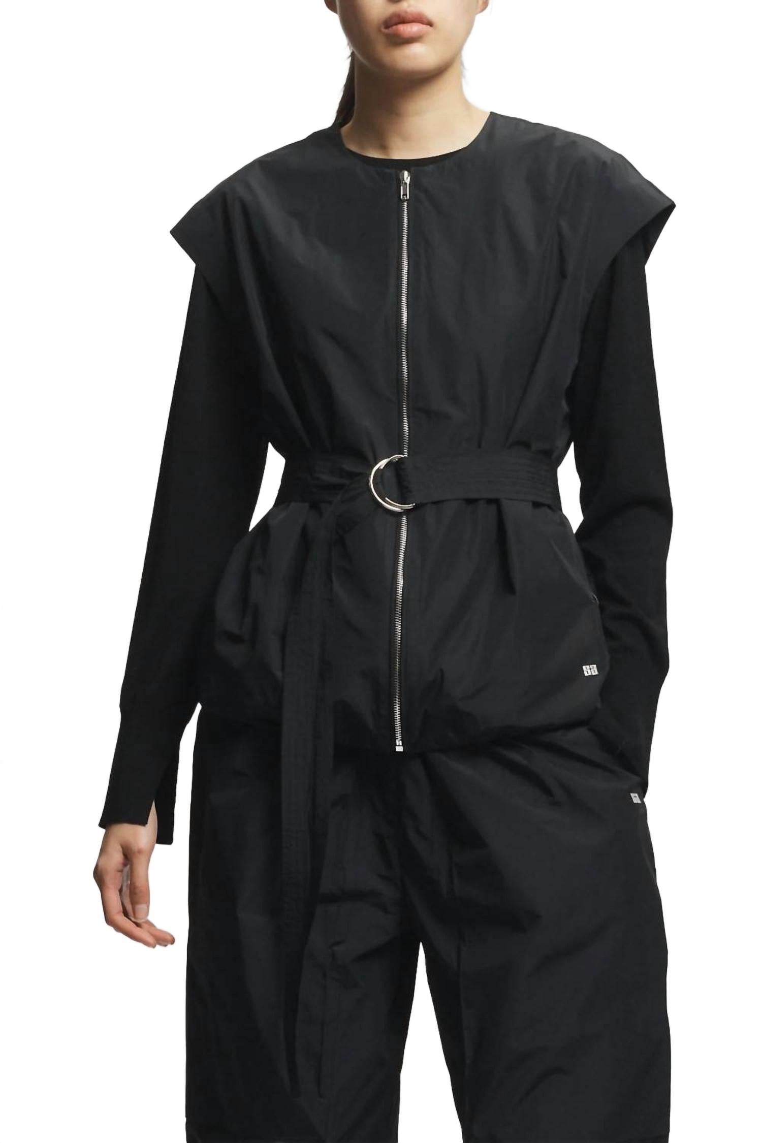 

Saint Art Жилет Elijah Oversized из тафты черного цвета