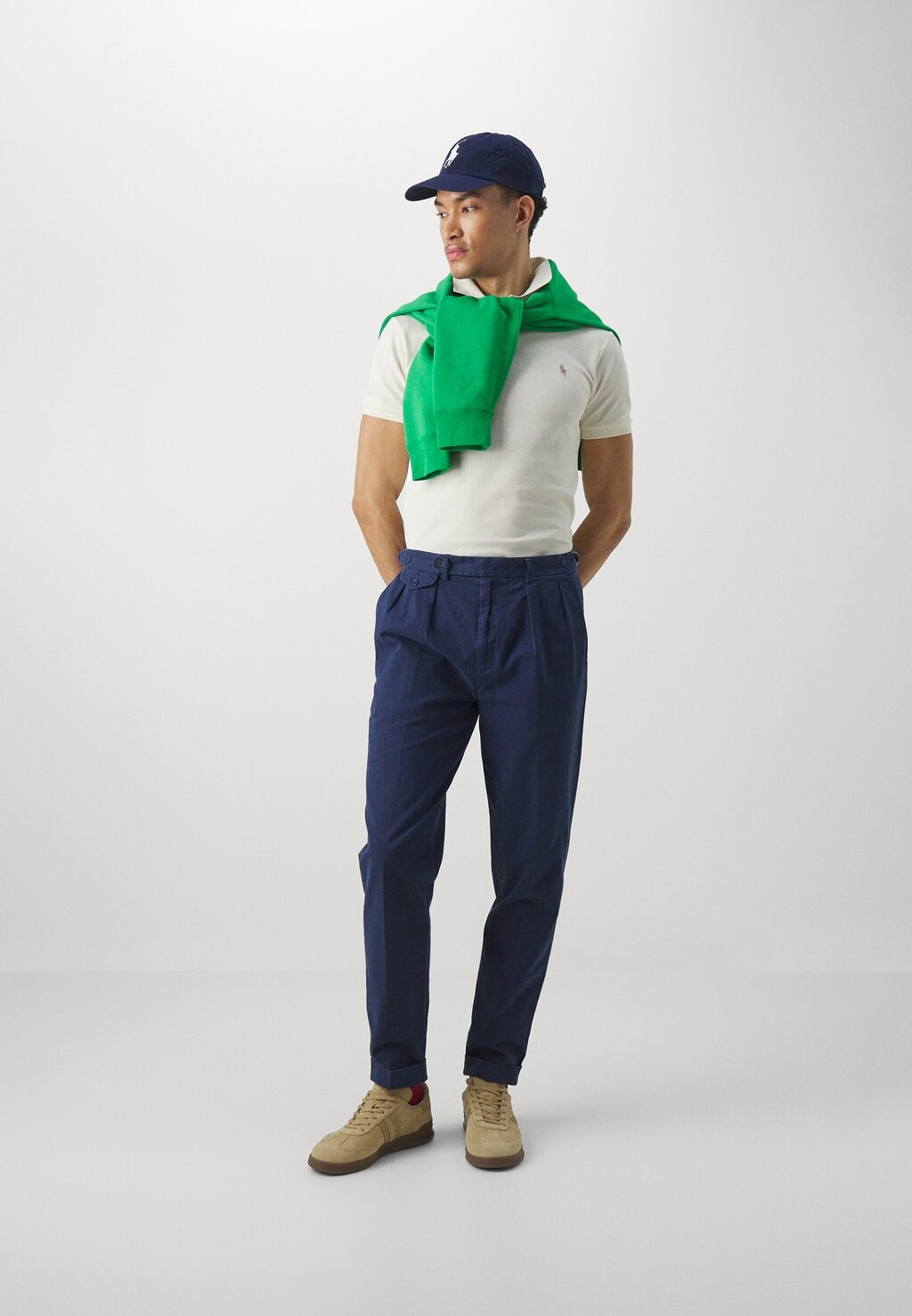 Поло Short Sleeve Polo Ralph Lauren, цвет parchment cream — фото 2