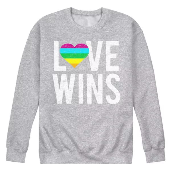 

Мужская флисовая толстовка "Love wins" Licensed Character, серый