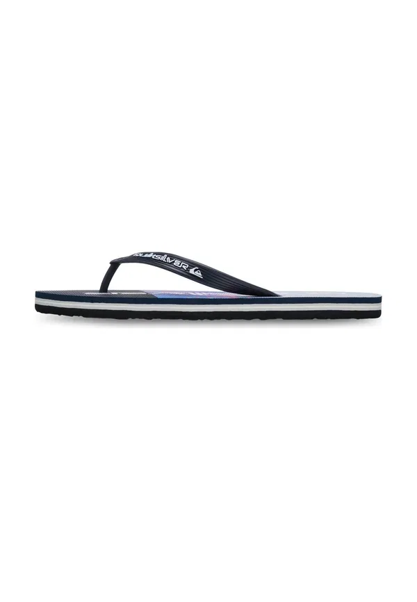 Мужские пляжные тапки Quiksilver Molokai stripe pool shoes, бирюзовый