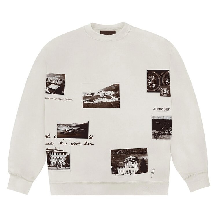 

Толстовка Cactus Jack by Travis Scott x Audemars Piguet Vintage Crewneck, белый