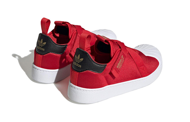 Кроссовки Adidas Superstar 360 Little Kid 'Scarlet White Gold' — фото 4
