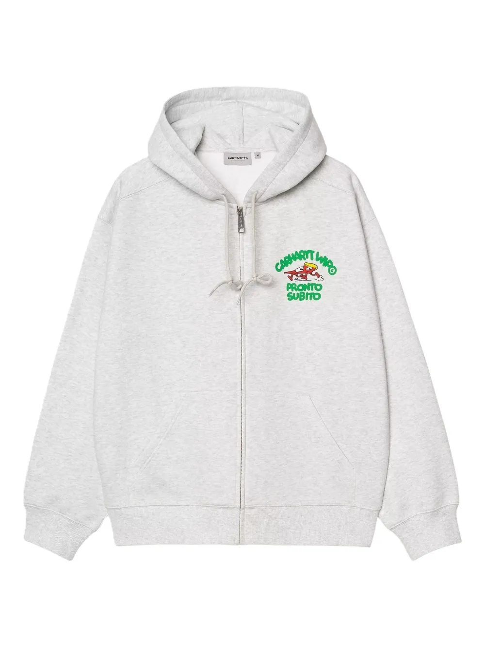 

Худи на молнии с принтом Pronto Subito CARHARTT WIP, серый