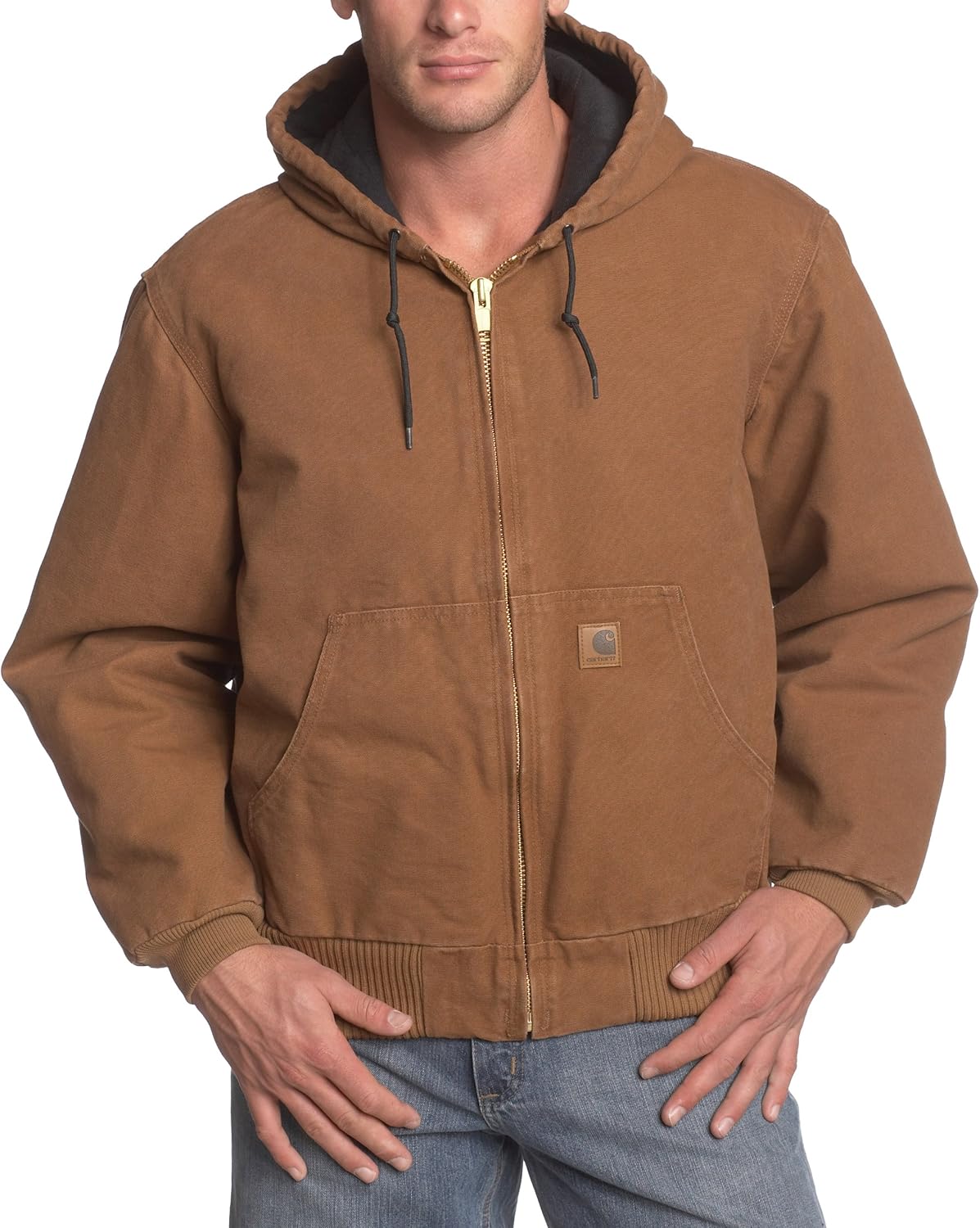 

Carhartt мужская утепленная стеганая куртка Big-Tall Sandstone Active, Brown (Closeout)