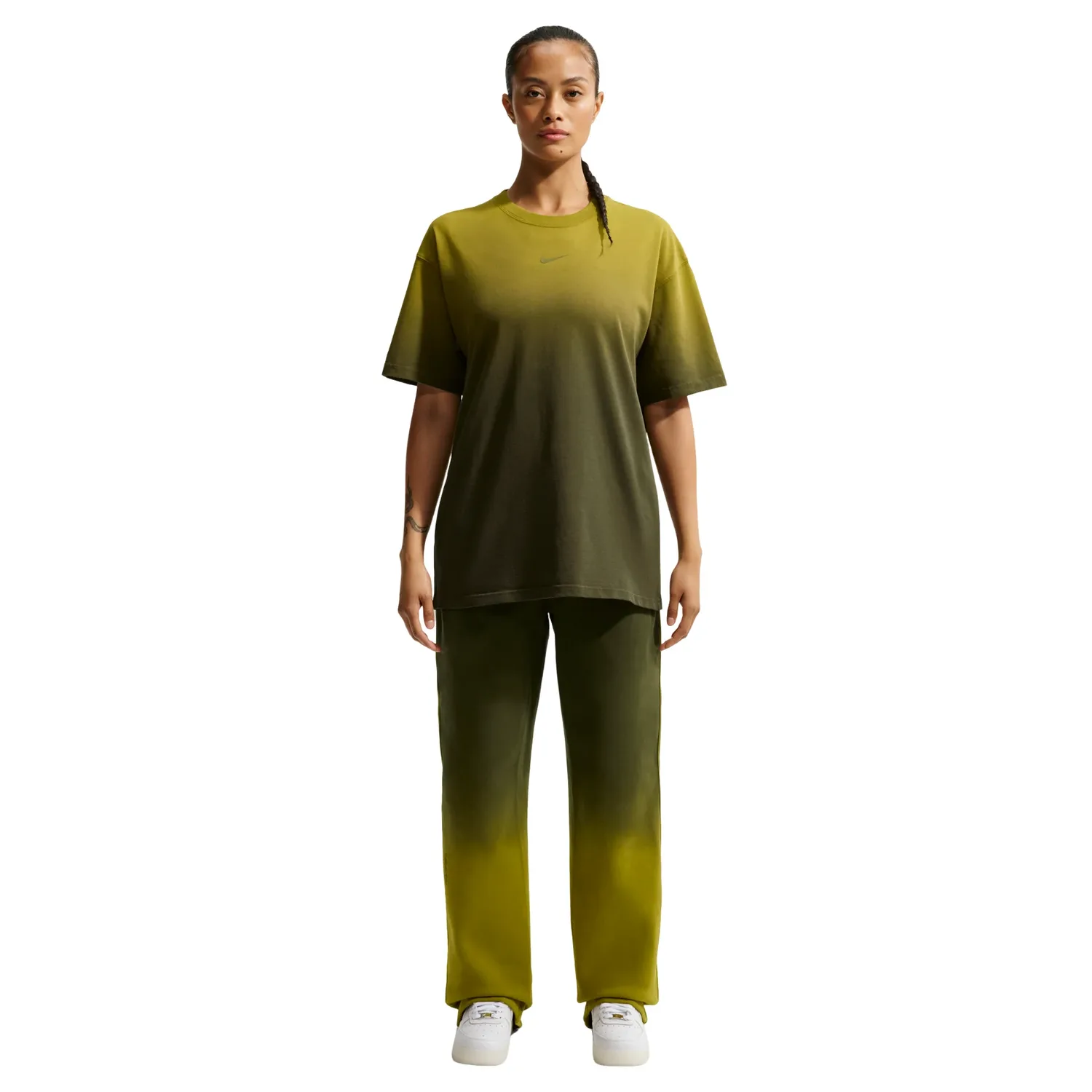Футболка Nike NOCTA Fleece CS 'Moss Medium Olive', зеленый — фото 3