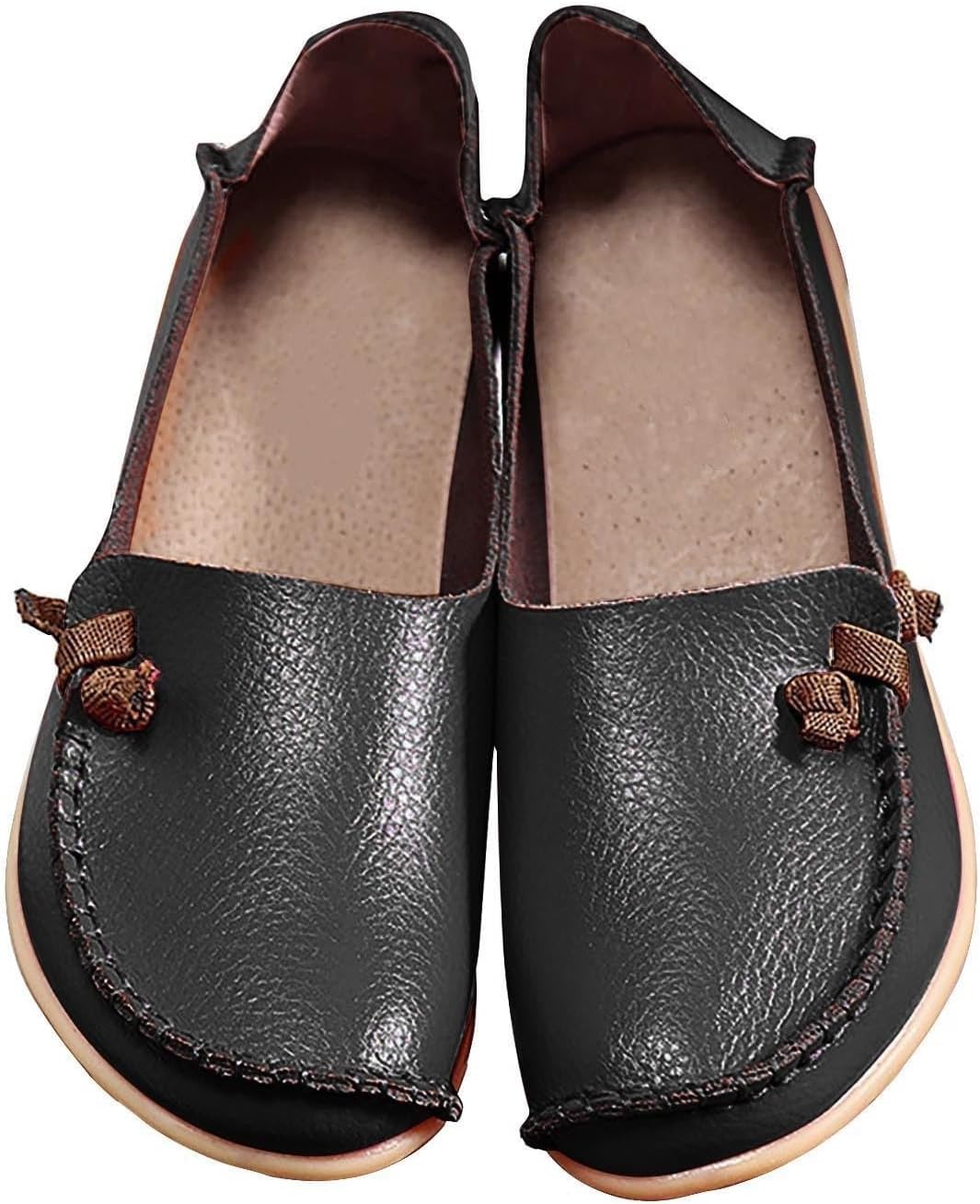 

Женские лоферы ZWRXW для повседневной носки, комфортная ходьба, милые плоские лоферы, женские тапочки без шнурков, легкие модные мокасины, обувь для вождения, лодочные туфли, черный