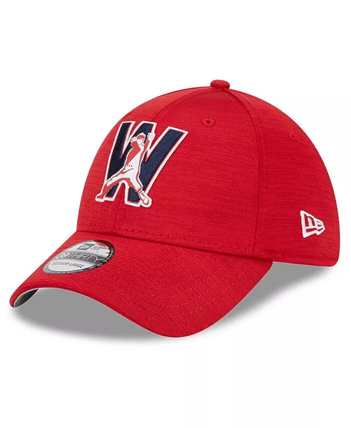 

Мужская красная бейсболка Washington Nationals 2023 Clubhouse 39THIRTY Flex New Era