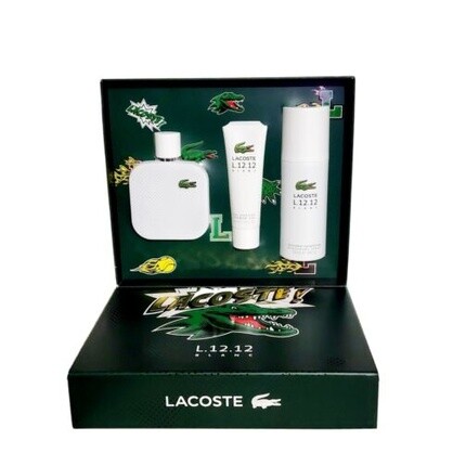 Подарочный набор из 3 предметов Eau De Blanc, 3,4 унции, Edt-спрей для мужчин, Lacoste — фото 4