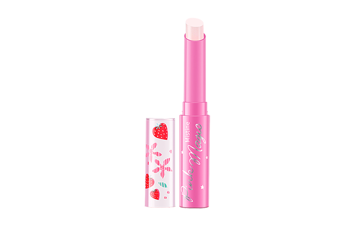 Little Strawberry 1.0 бальзам для губ с эффектом смены цвета увлажняет и питает 1,7г Mistine — фото 2