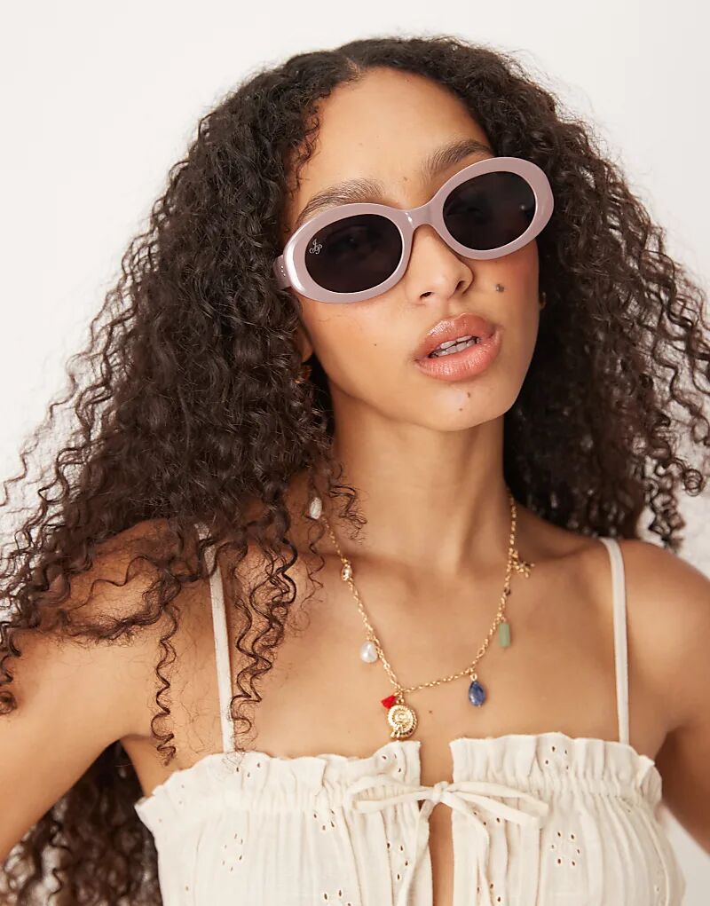 

Солнцезащитные очки Jeepers Peepers Bubble Oval в цвете Taupe