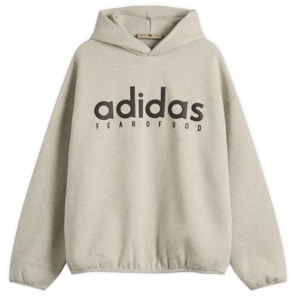 

Adidas X fear of god heather cotton fleece худи, medium серый heather
