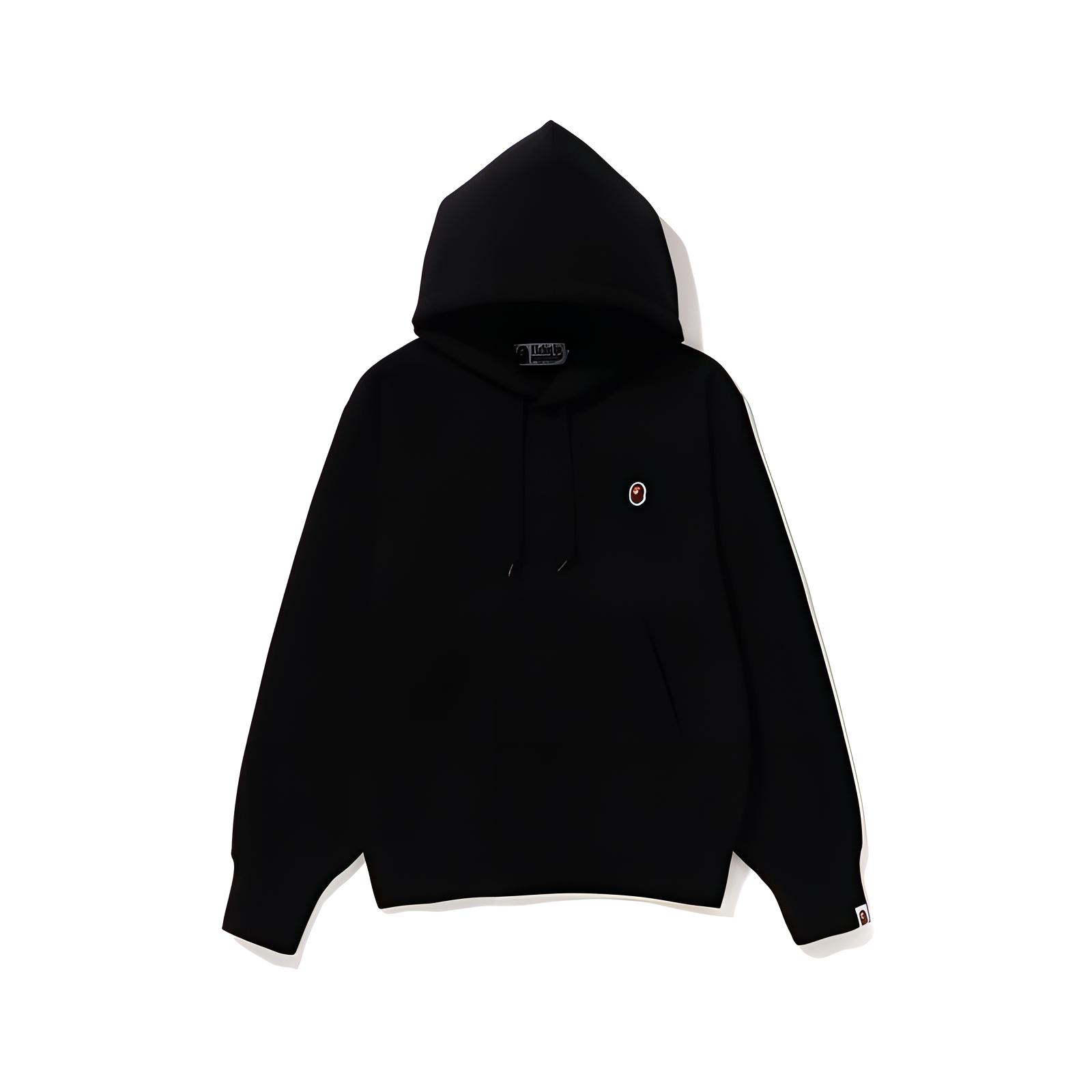 

Bape Женская Оверсайз Толстовка с Принтом и Пигментной Окраской Черная A BATHING APE, Черный BKX