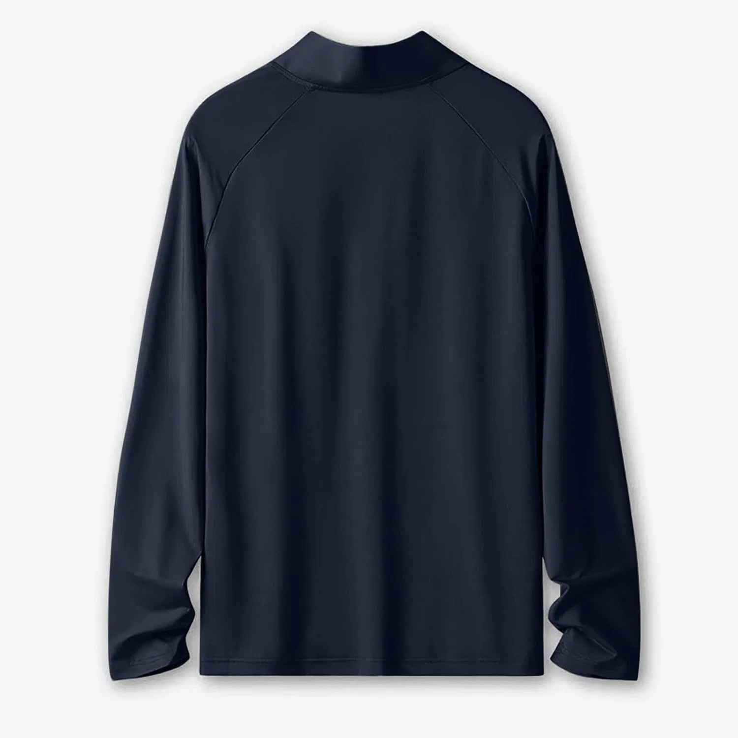 Мужская футболка с длинным рукавом, Quarter Zip, Lightweight, Quick Dry, Athletic, бренд Generic, цвет Blue — фото 4