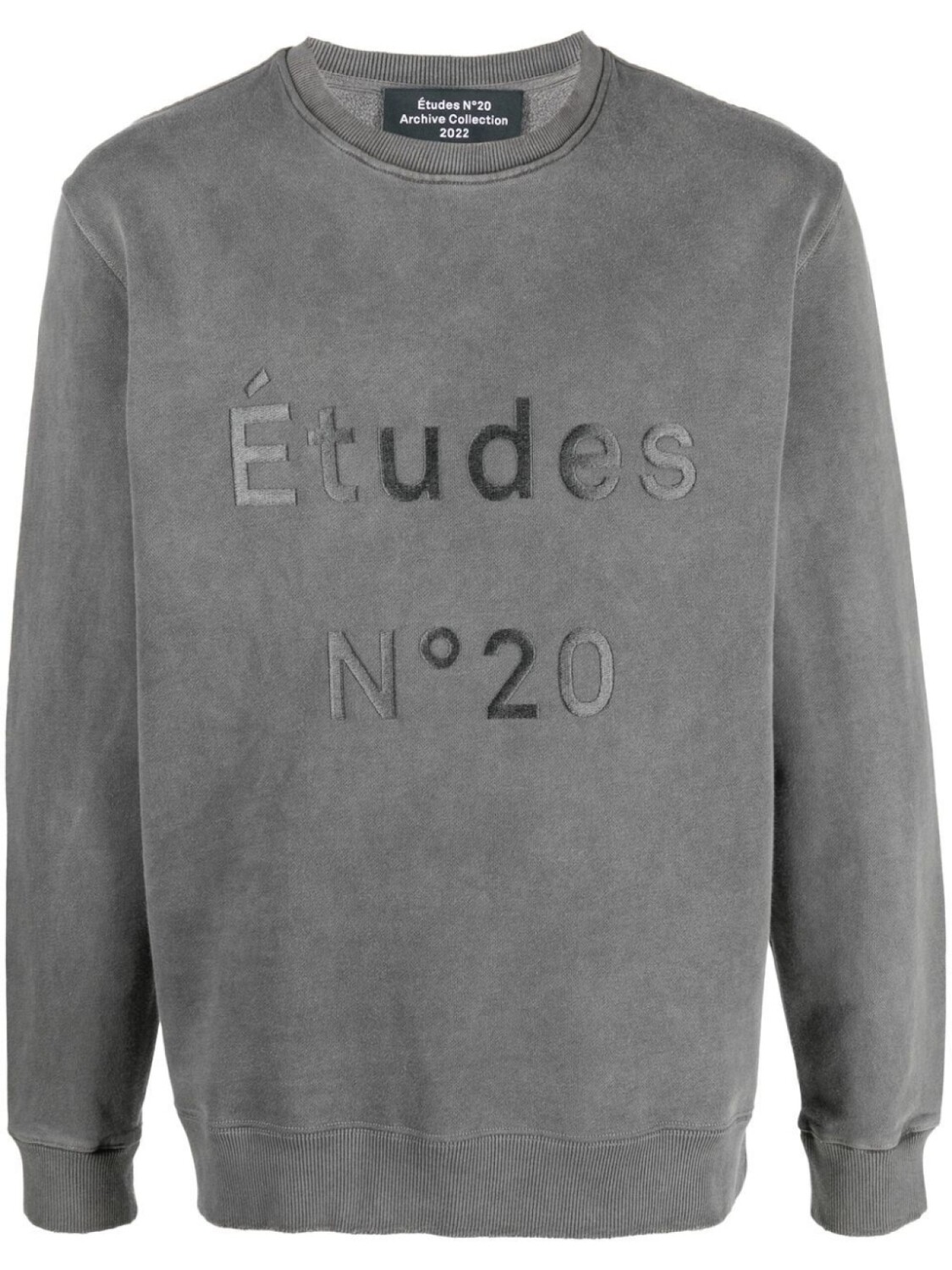 

Etudes толстовка Story N20 с эффектом потертости, серый